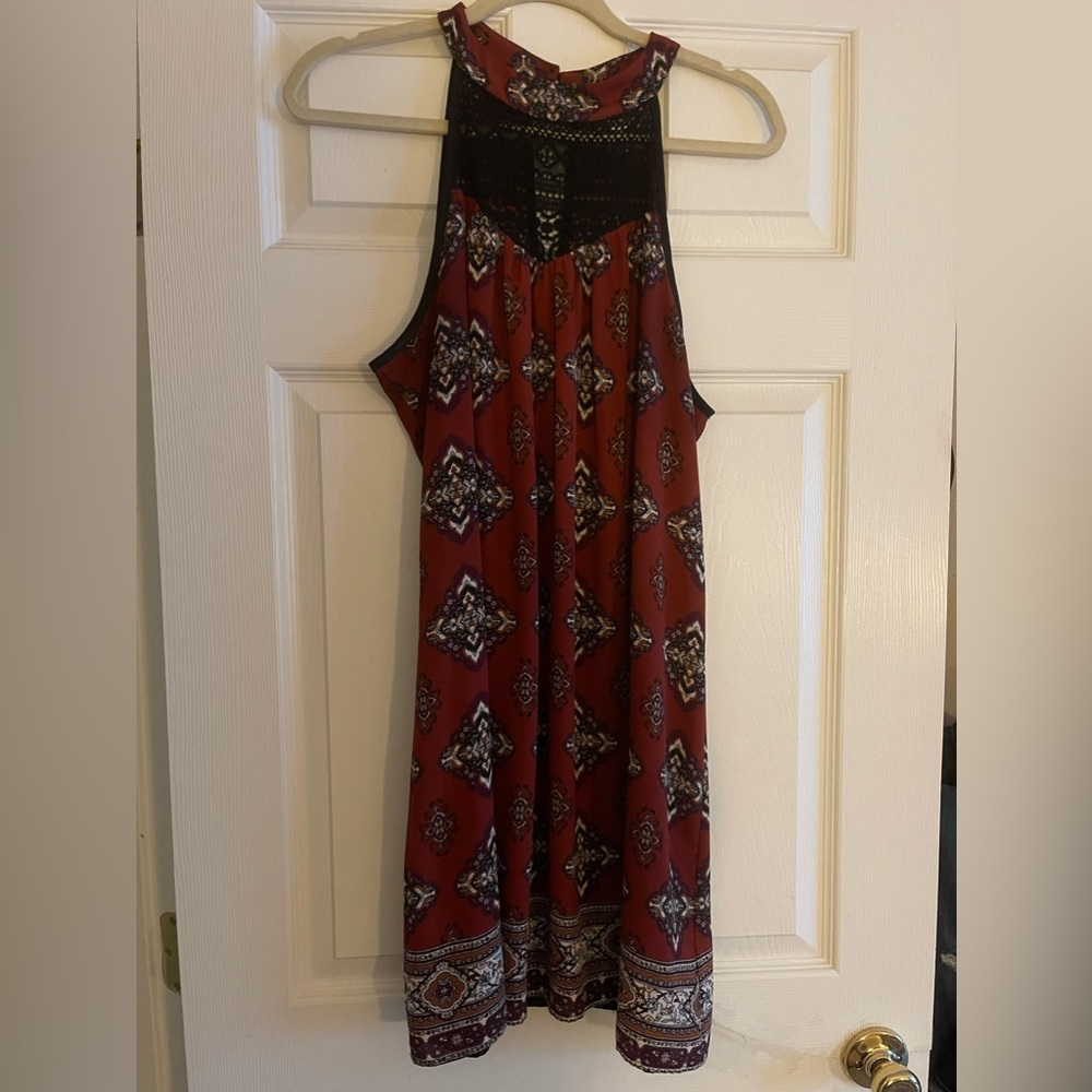 Xhilaration High Neck Midi Dress